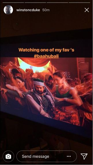 Black Panther Actor Is Prabhas' Fan 2 baahubali