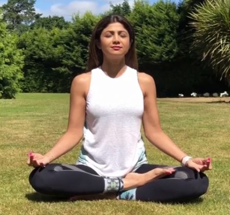 Celebs Doing Yoga During Yoga Day Photos 10