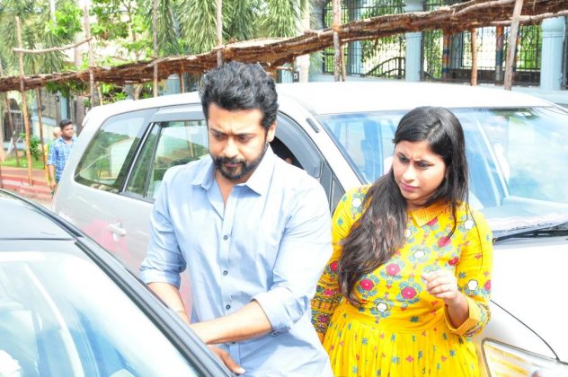 Chinna Babu movie team at Simhachalam Temple 1