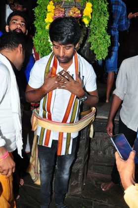 Chinna Babu movie team at Simhachalam Temple 11