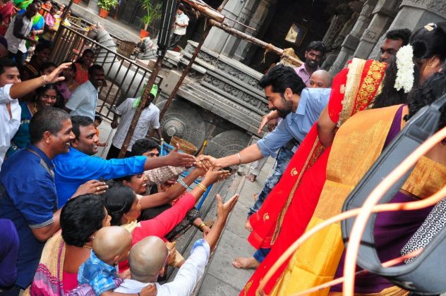 Chinna Babu movie team at Simhachalam Temple 15