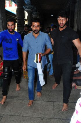 Chinna Babu movie team at Simhachalam Temple 16