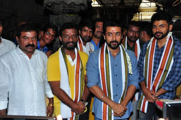 Chinna Babu movie team at Simhachalam Temple 17