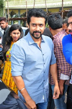 Chinna Babu movie team at Simhachalam Temple 2