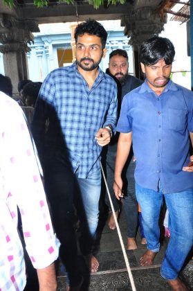 Chinna Babu movie team at Simhachalam Temple 4