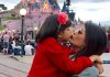 Aishwarya Aaradhya Kiss At Disneyland Trip