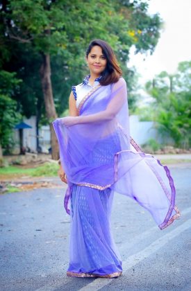 Anasuya Bharadwaj Looking Beautiful In Saree 1