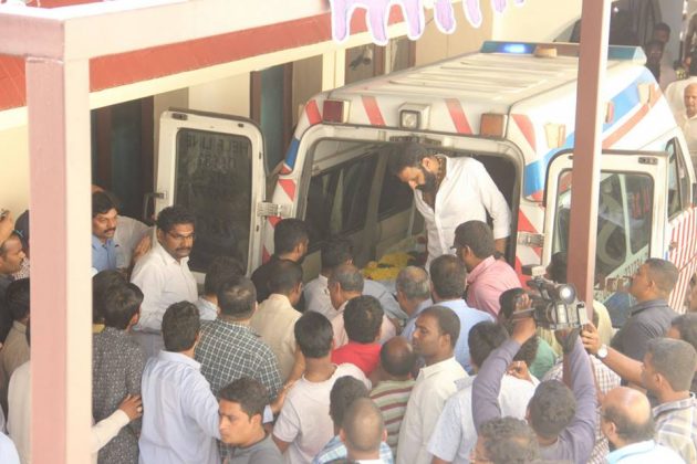 Celebs politicians arrive at Harikrishna residence 16