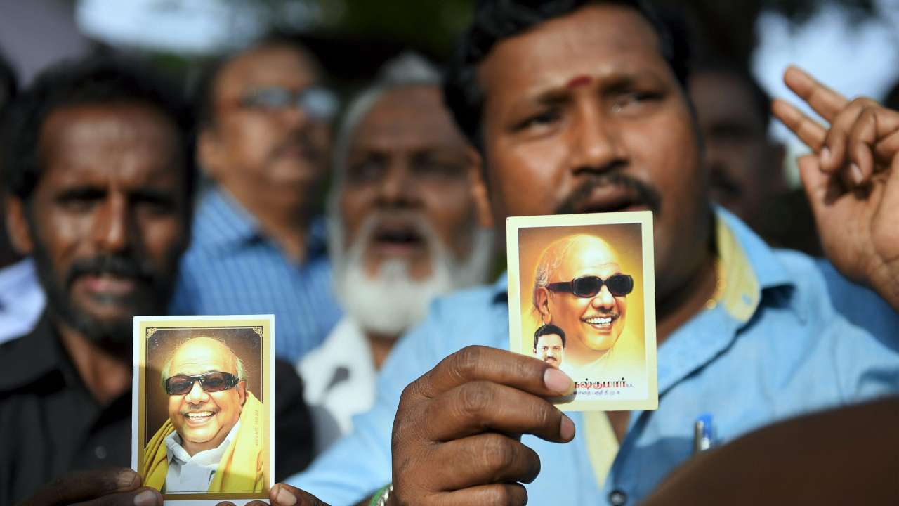 DMK Chief Karunanidhi Dies At 94 1 karunanidhi dies 94