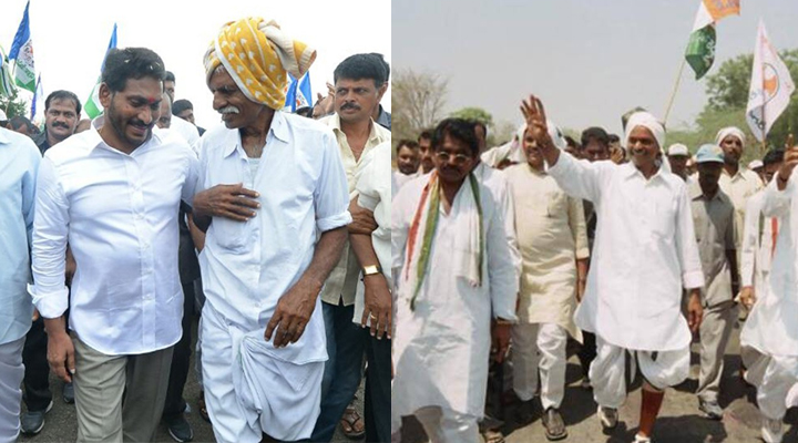 YS jagan and YSR Padayatra