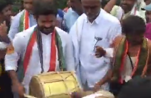 Revnath Reddy Beats Drums As IT Sleuths Raid His House 1 revanth drums IT raids