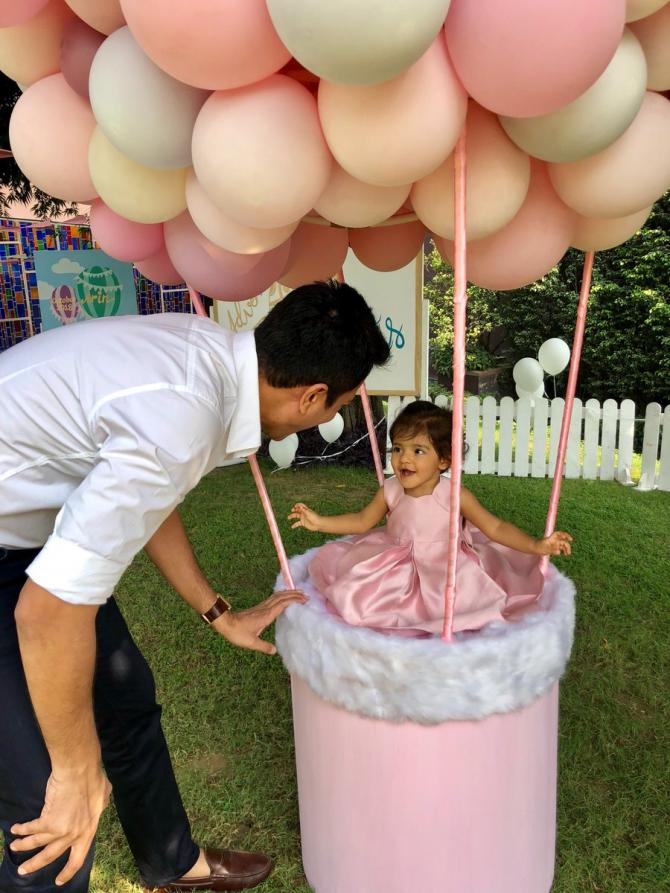 Actress Asin Gives Sneak Peak To Her Baby First Birthday 2 Asin Thottumkal baby first birthday 1