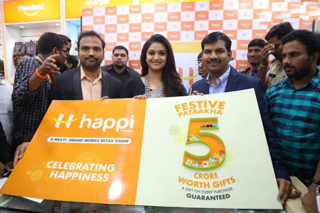 Happi Mobiles Grand Store Opening By Keerthi Suresh At Guntur Photos