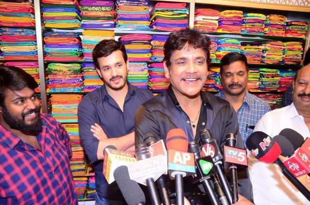 Nagarjuna And Akhil Launched South India Shopping Mall 1