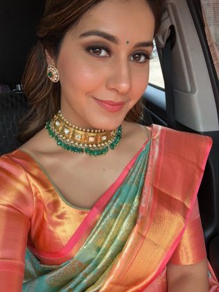 Raashi Khanna Looking gorgeous In Saree 3