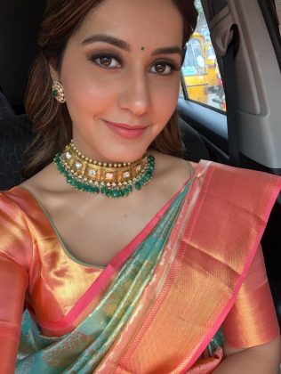 Raashi Khanna Looking gorgeous In Saree 4