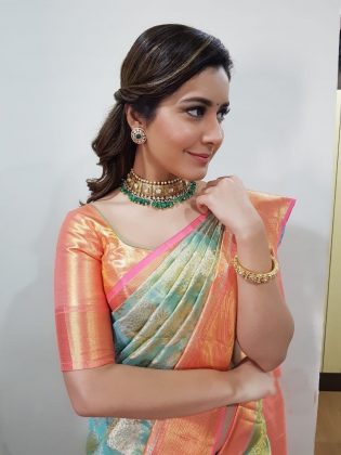Raashi Khanna Looking gorgeous In Saree 8