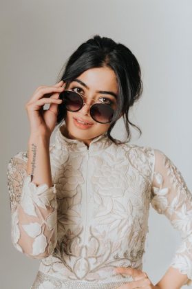 Rashmika Mandanna Looking Beautiful In White