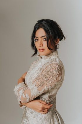 Rashmika Mandanna Looking Beautiful In White.2