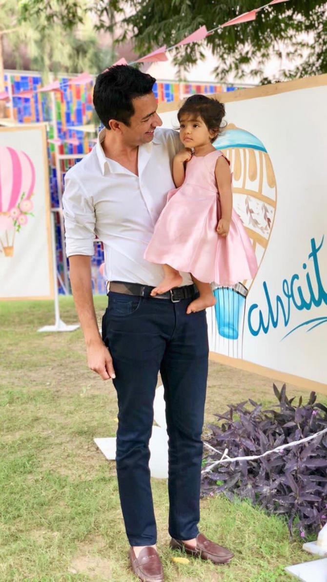 Actress Asin Gives Sneak Peak To Her Baby First Birthday 1 asin rahul baby