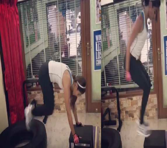 pooja hegde gym workout
