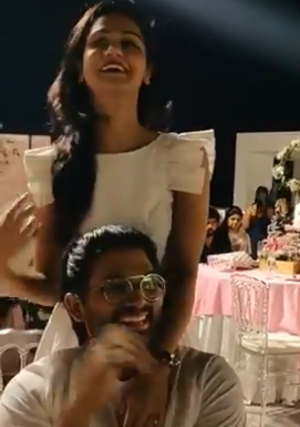 Allu Arjun and Sneha Reddy feeling Love