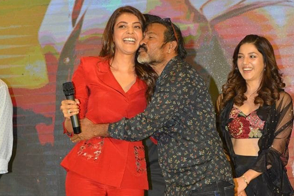 Chota K Naidu kisses Kajal Aggarwal at Kavacham Teaser
