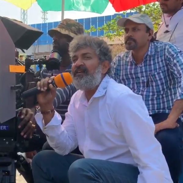 rajamouli RRR shoot