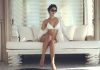 Disha Patani teases in white bikini Disha Patani Christmas Greetings In Bikini