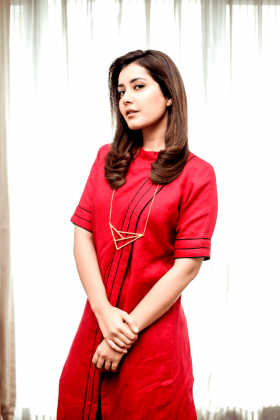 Raashi Khanna Stills In Red 1
