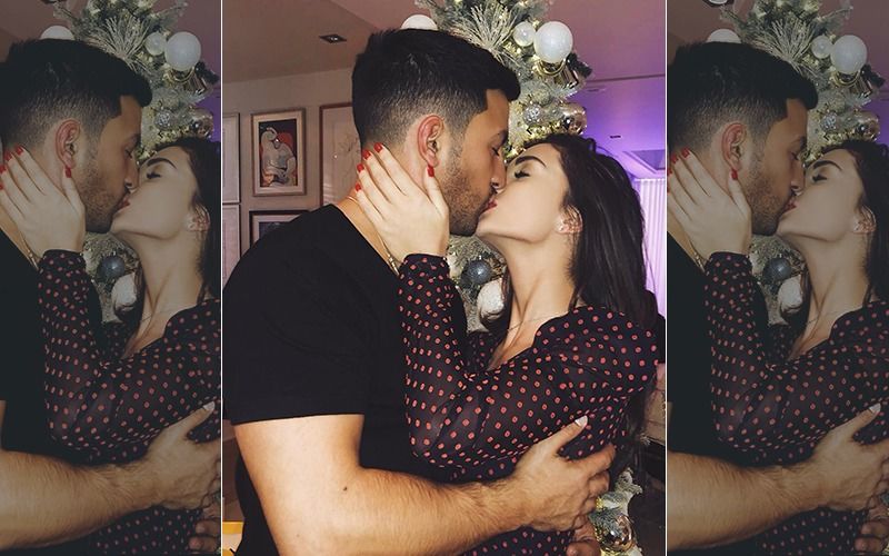 Amy Jackson smooches boyfriend George Panayiotou 1 amy jackson christmas