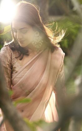 Kajal Aggarwal Looking Beautiful In Saree 9