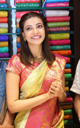 Kajal Stills From Maangalya Store Launch 1