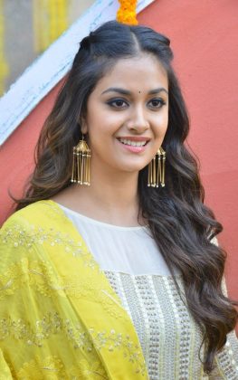 Keerthy Suresh At East Cost Productions Production No 3 Movie Opening 1