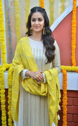 Keerthy Suresh At East Cost Productions Production No 3 Movie Opening 11