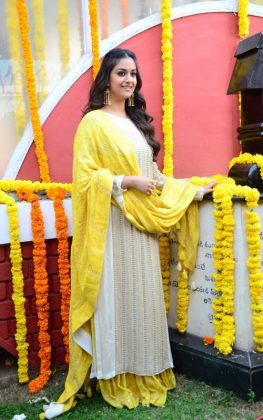 Keerthy Suresh At East Cost Productions Production No 3 Movie Opening 17