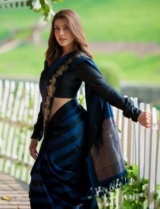 Kajal Aggarwal Latest Stills In Saree 3