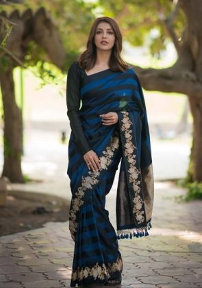 Kajal Aggarwal Latest Stills In Saree 6