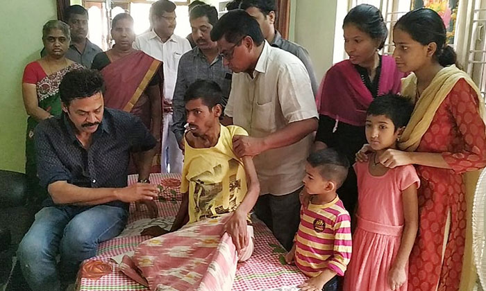 venkatest meet cancer patient