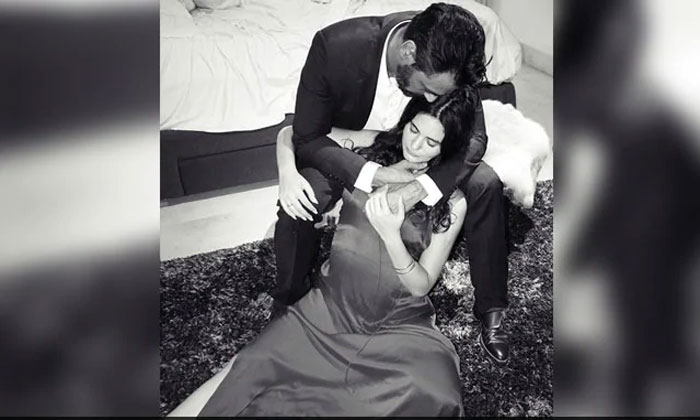 Arjun Rampal Gabriella Demetriades first child