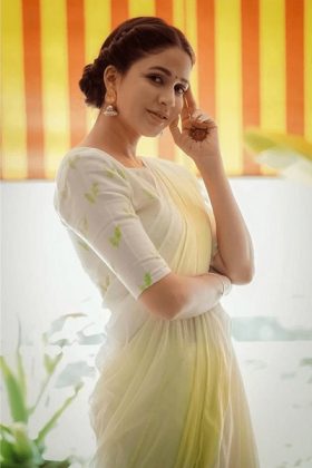 Lavanya Tripathi Looking Gorgeous In Saree 4