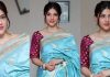 Mehrene Kaur Pirzada Looking Beautiful In Saree