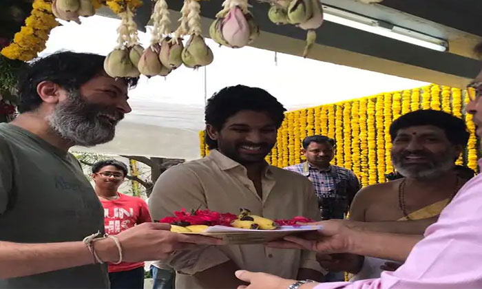 Allu Arjun -Trivikram's movie shoot from April 24 1 allu arjun trivikram film on rolls