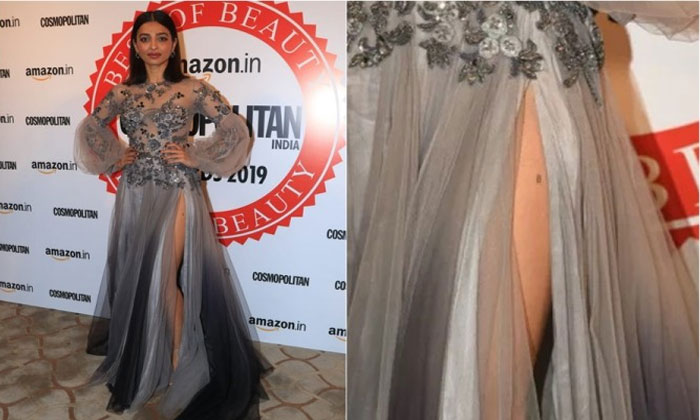 Radhika Apte goes bold with thigh-high slit gown 1 radhika apte thigh high slit gown