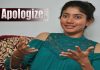Sai Pallavi says sorry to netizens