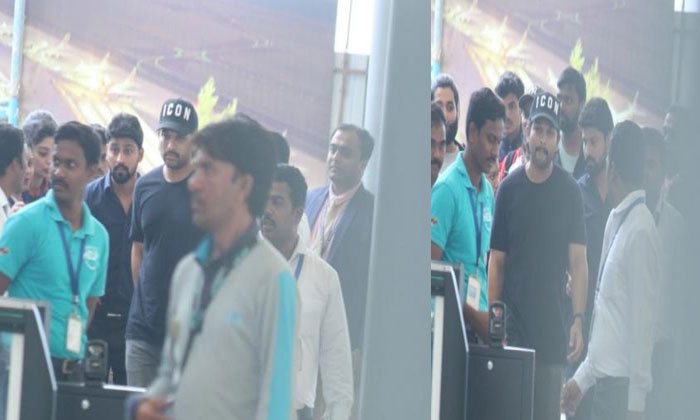 allu arjun hyderabad airport