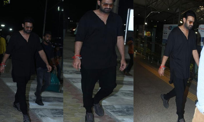 prabhas airport papped