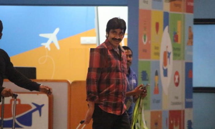 Airport Dairies: Ravi Teja clicked on his return from Goa 1 ravi teja hyderabad airport