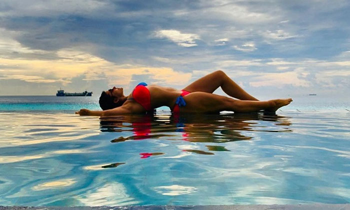 Saaho actress bikini still 1 mandia bedi saaho