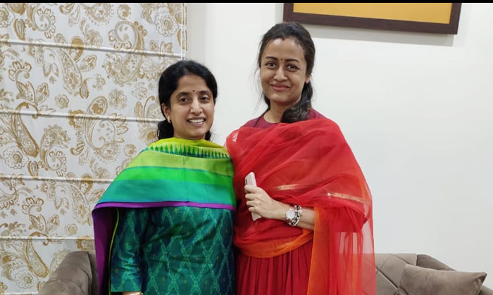 Namrata meets AP CM's wife Bharathi for this... 1 ys bharati namrata shirodkar